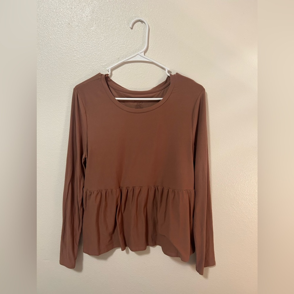 Mauve babydoll long sleeve